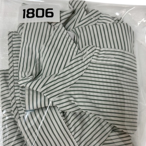 Athleta Striped Button Down Shirt Long Sleeve‎ Business Casual Womens Size L - Picture 4 of 4